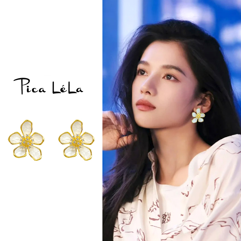 花朵螺旋耳夹女轻奢高级感