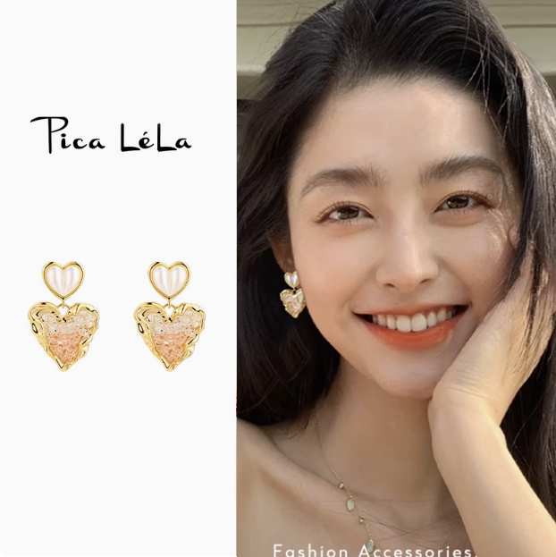 s925银针爱心耳环女新款