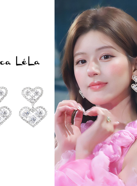 轻奢爱心耳夹无耳洞女气质高级感耳环2026新款爆款耳钉方圆脸耳饰