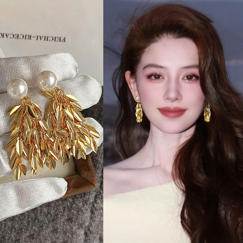 法式麦穗流苏耳夹女无耳洞新款金色艺术生绝美耳环高级感小众耳饰,饰品/流行首饰/时尚饰品新,耳夹,淘宝优惠券,粉丝福利购,淘宝优惠卷