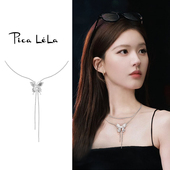 可调节蝴蝶项链女高级甜酷辣妹风锁骨链小众独特设计轻奢颈链配饰