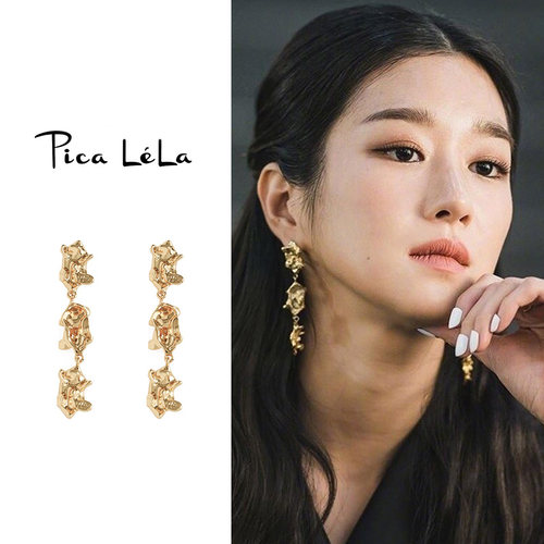 法式不规则螺旋耳夹独特