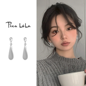 简约水滴耳环2026新款 高级感耳钉小众独特轻奢耳坠适合圆脸 耳饰