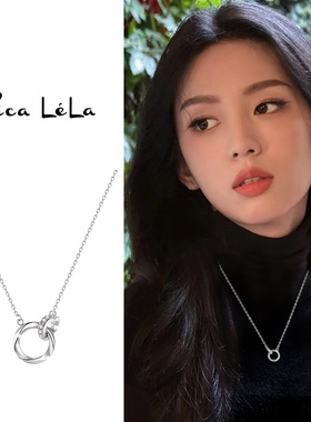 莫比乌斯双环项链女秋冬