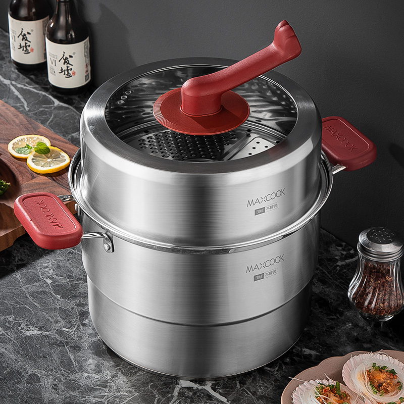 全304不锈钢蒸锅家用汤锅