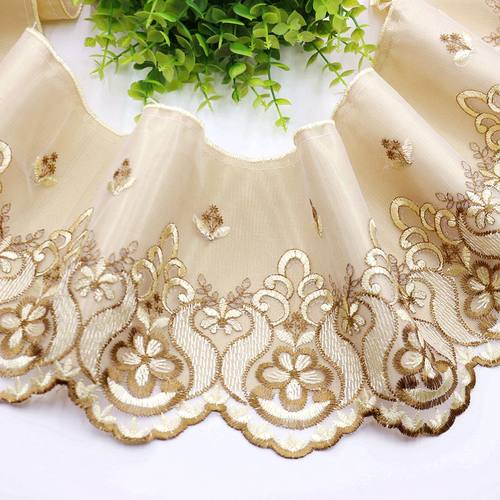 沙发垫花边双层带衬布