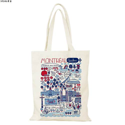 加拿大文创帆布包Candity大容量