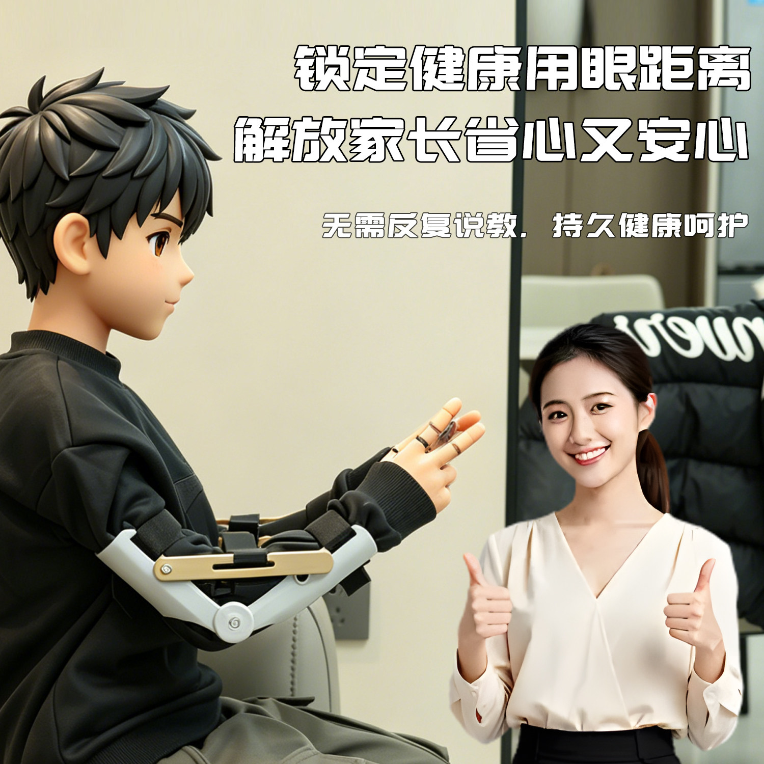 新品首发学生儿童假期玩手机保护视力物理防控辅助免提醒手机伴侣