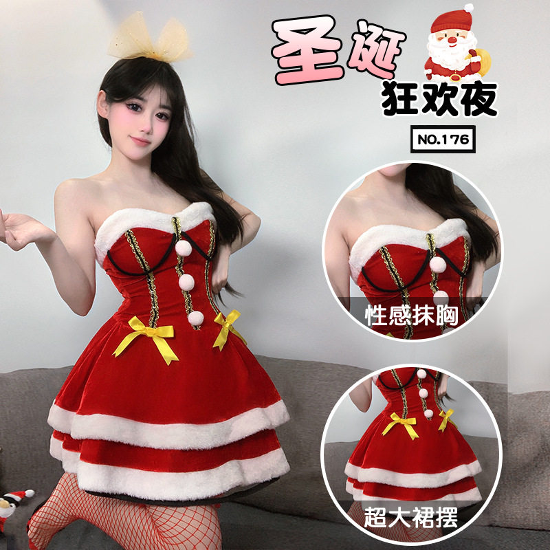 圣诞装女新款修身显瘦辣妹服饰性感主播派对万圣节演出服夜店