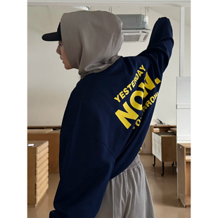 【王橹杰明星同款】重磅撞色连帽卫衣男春秋季廓形拼接设计感外套