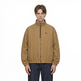 【老干部风美学穿搭】水洗经典立领夹克男春秋季美式复古宽松外套