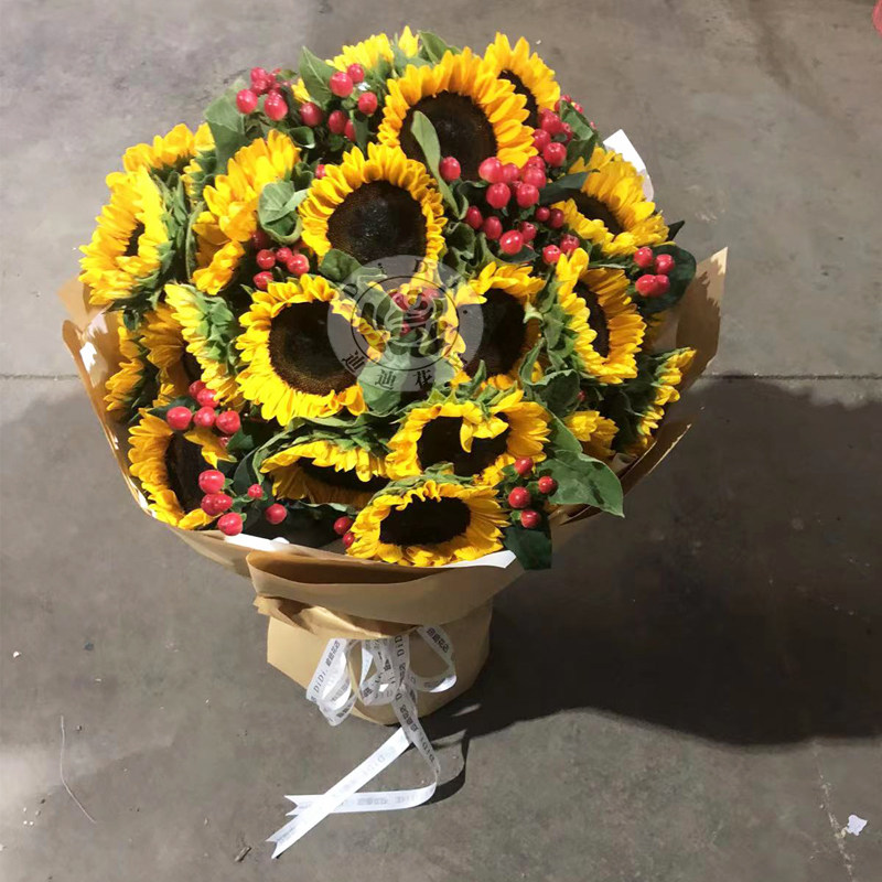 母亲节33朵向日葵花束送妈妈老师朋友探望病人北京城鲜花店速递
