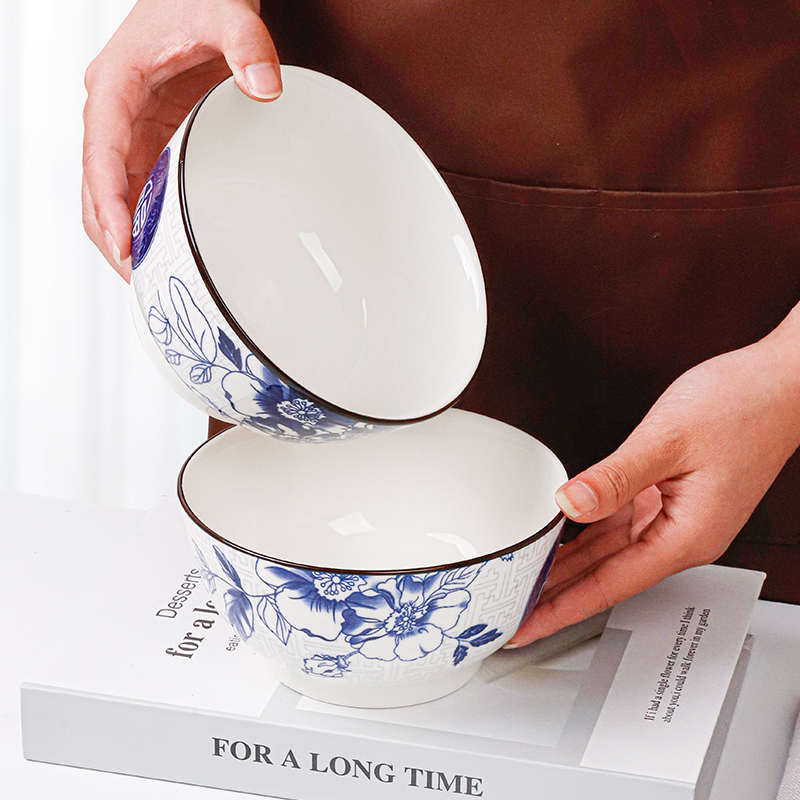 复古青花瓷餐具优选好瓷破损包赔