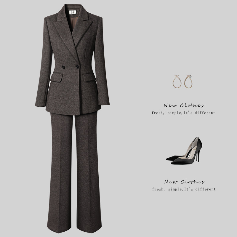 高端职业西装套装女秋冬气质修身职场白领商务工作服通勤西服工装