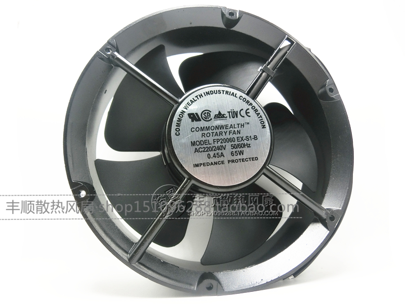 22CM散热风扇22060 220V 65W FP-20060EX-S1-B 机柜风扇 轴流风机
