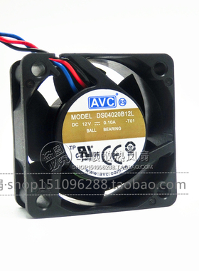 AVC DS04020B12L 4020 4CM 40*40*20MM12V0.1A静音双滚珠散热风扇