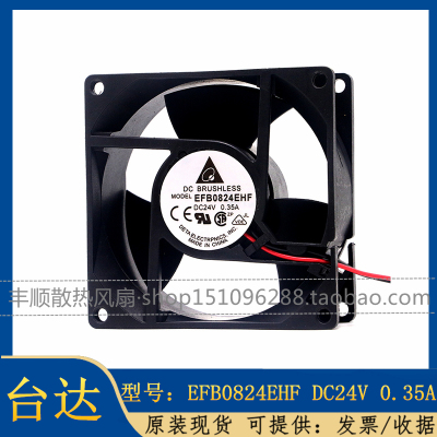 原装台达 EFB0824EHF 24V 0.35A 8CM 8032艾默生CT变频器散热风扇