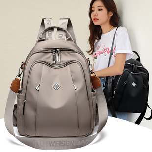 威森袋鼠双肩包女2026新款防水休闲旅游两用单肩耐磨大容量旅行包