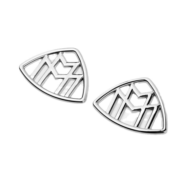 适用于奔驰迈巴赫车标S级S400 S600改装后车窗侧标 金属叶子板侧