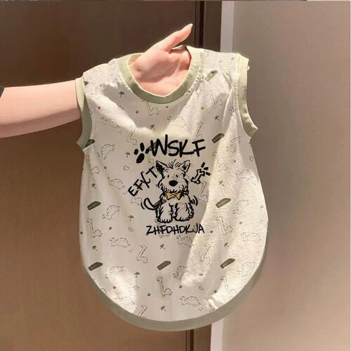 狗狗夏季薄款冰丝衣服防掉毛小狗背心透气清凉宠物狗服饰可爱幼狗