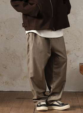 Gnomes lab 24AW 进口纱TR混纺结构设计通勤垂感西裤