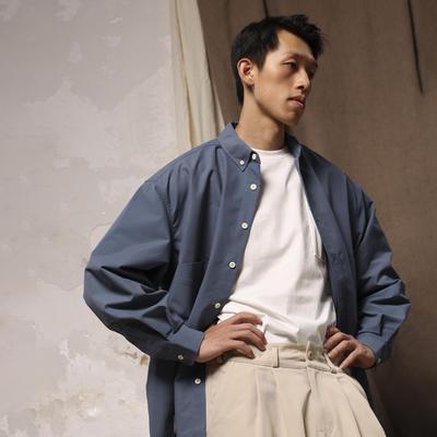 Gnomeslab24AW纯色大口袋衬衫