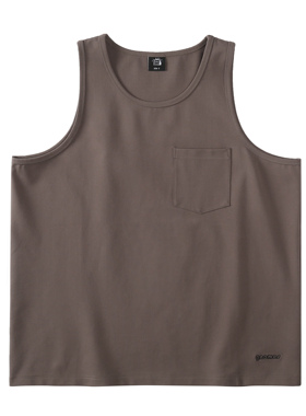 Gnomes lab 22SS 高密高弹400g打鸡布刺绣logo纯色无袖背心男