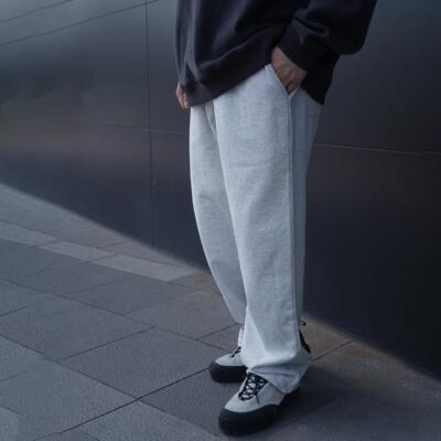 重磅紧密纯色抽绳卫裤