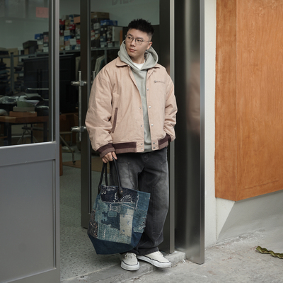 Gnomes lab 24AW 做旧纯棉水洗夹棉夹克棉服外套