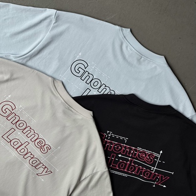 Gnomes lab 25SS【蒸发•运动系列】混纺240g轻薄速干印花短袖