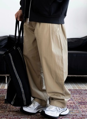 Gnomes lab 25AW 【百搭神裤】长绒棉纯色纯棉通勤抽绳长裤