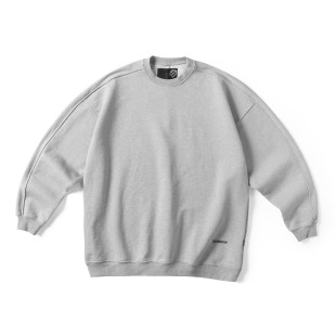 重磅540g纯色毛圈底套头圆领刺绣卫衣日系复古 22AW Gnomes lab