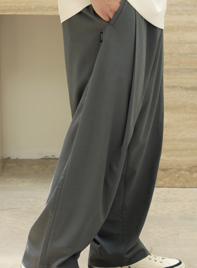 Gnomes lab25SS【禅意系列】夏季神裤竹纤维垂感薄款透气纯色西裤