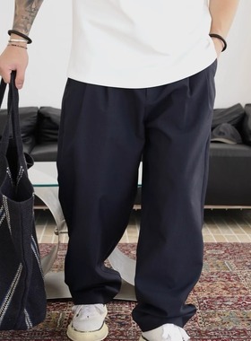 Gnomes lab 25AW 桑蚕丝混纺抗皱干爽速干通勤休闲纯色西裤