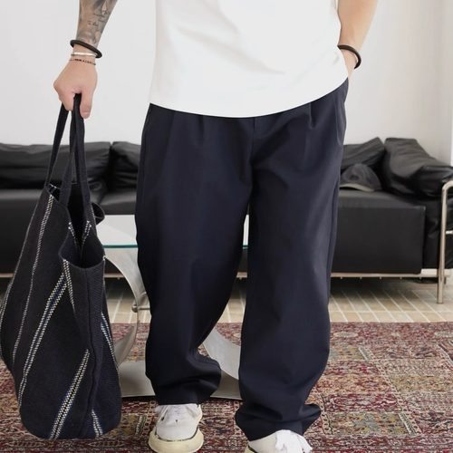 Gnomes lab 25AW 桑蚕丝混纺抗皱干爽速干通勤休闲纯色西裤