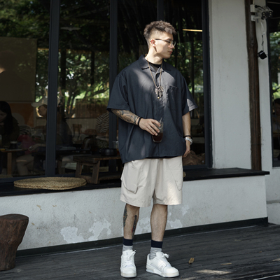 Gnomeslab古巴领tr短袖衬衫