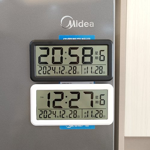 磁吸冰箱贴时钟时钟挂墙日历农历