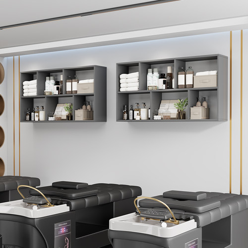 理发店毛巾收纳美容美甲店壁挂