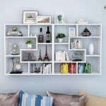 壁挂置物架学生书架酒架墙上展示架杂物收纳架美容院收纳展示柜