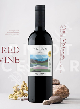2023 维斯特玛 Vistamar Brisa Merlot 梅洛 干红葡萄酒 实惠推荐