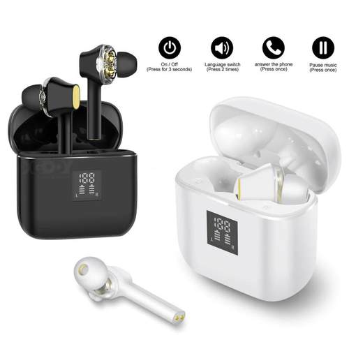 双动圈性价比炸裂外贸库存尾货GODY共四单元重低音真无线蓝牙耳机