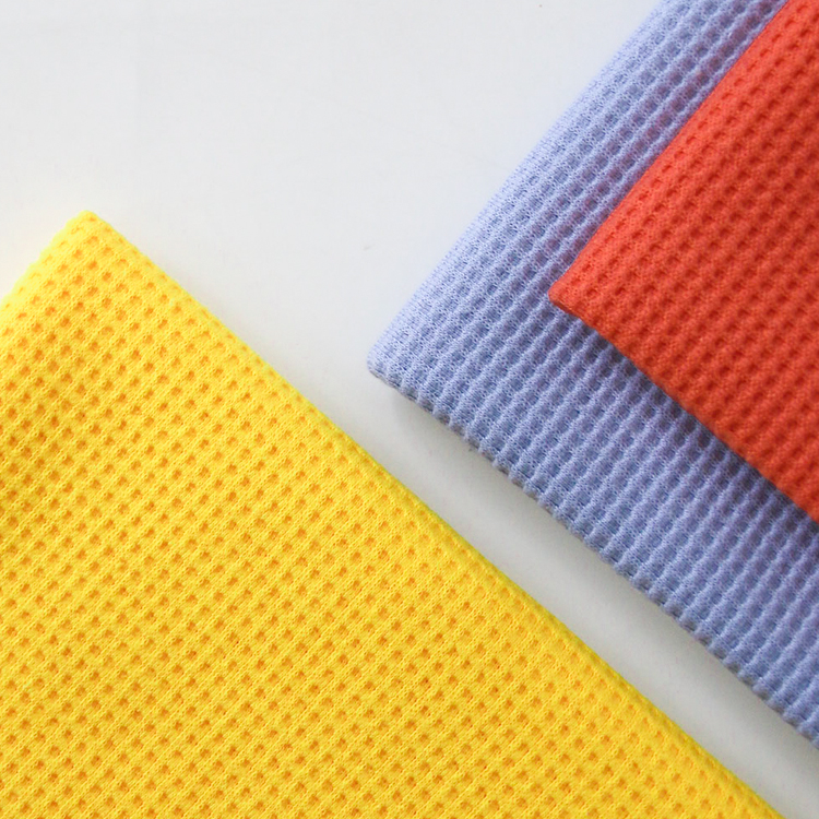 华夫格320g方格冬季打底恤衫棉布