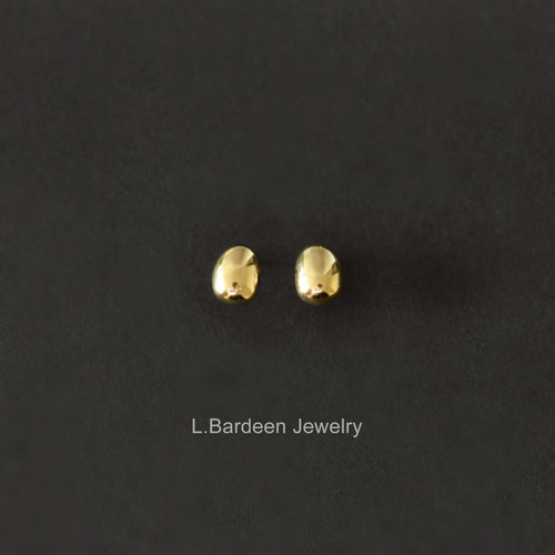 L.Bardeen18K金简约复古耳钉耳饰