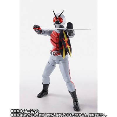 万代 魂限定 SHF 真骨雕 假面骑士 X 神敬介 日版