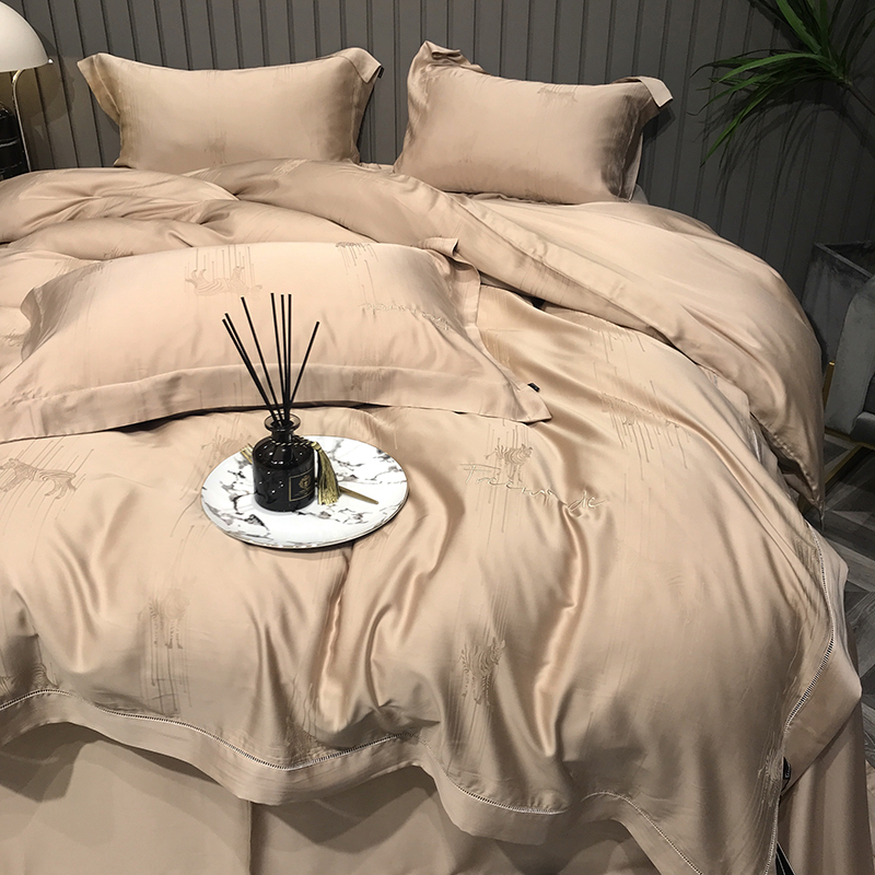 高端140支提花凉感春夏季四件套