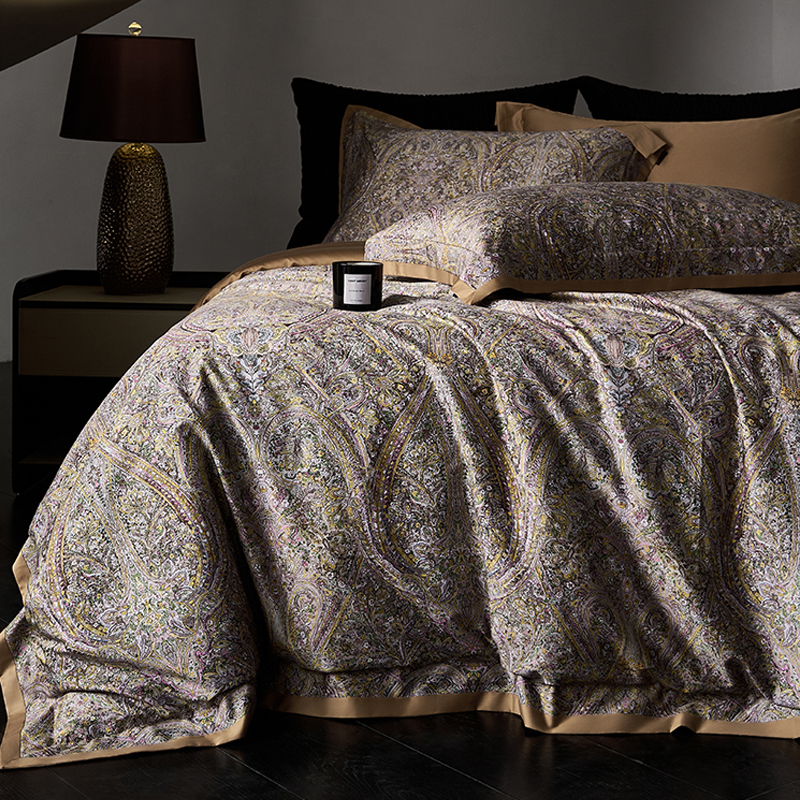 轻奢高端海岛棉数码印花四件套