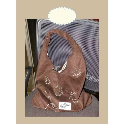 飞鸟刺绣文艺单肩包大容量学生上课通勤腋下包小众百搭手提托特包