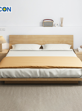 志光日式榻榻米床主卧小卧室床民宿阁楼床实木矮床二胎亲子落地床