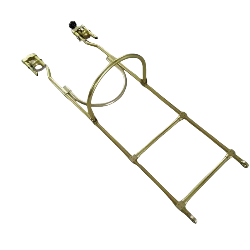 40档距水平单双线飞车自行车自锁式吊篮铝合金软梯头导线检修工具