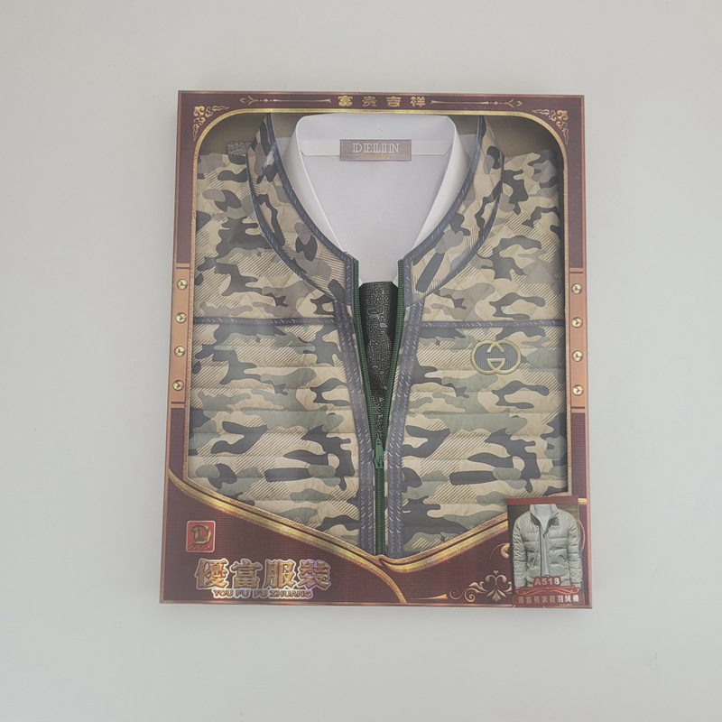 烧纸十月一寒衣节鞋祭祀用品立体纸扎男羽绒服立体套装冬纸衣服